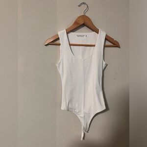 White XS Abercrombie bodysuit